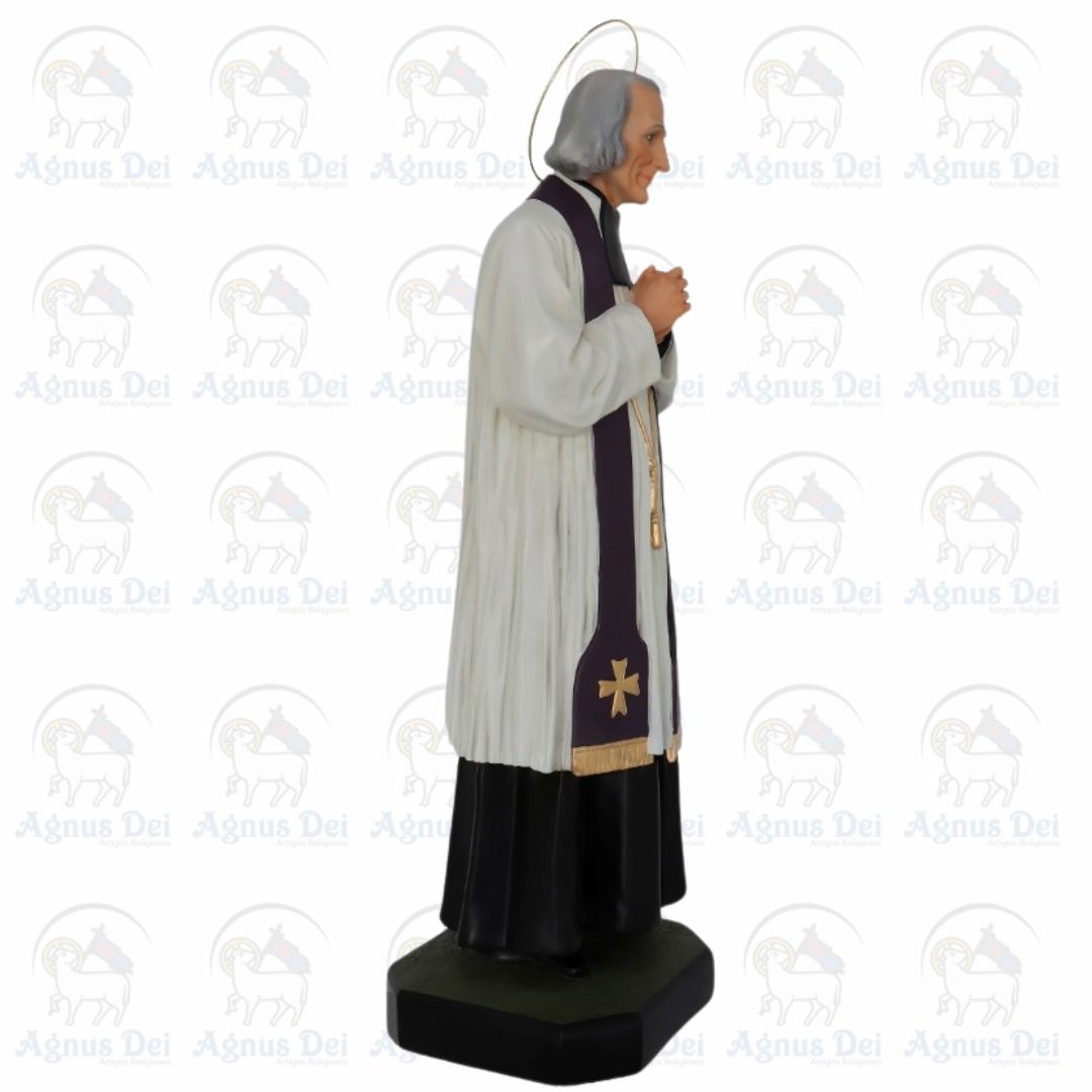 São João Maria Vianney com Olhos de Vidro 85cm