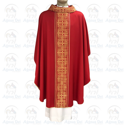 Casula Fita Galão AD Vermelha