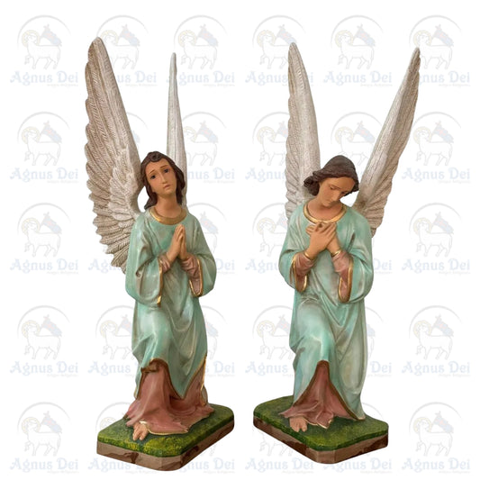 Conjunto de Anjos Adoradores 65cm Verde