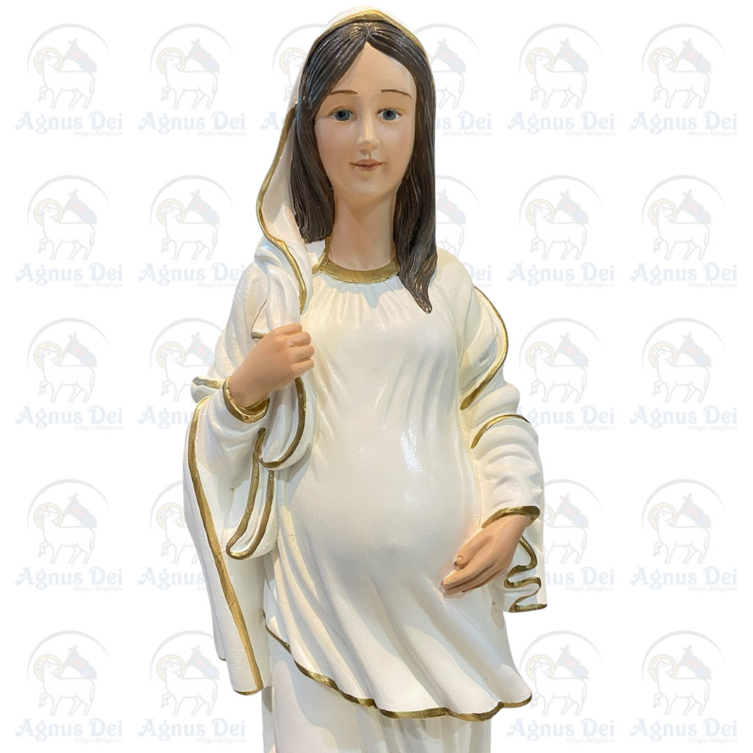 Nossa Senhora Grávida Marfim 40cm