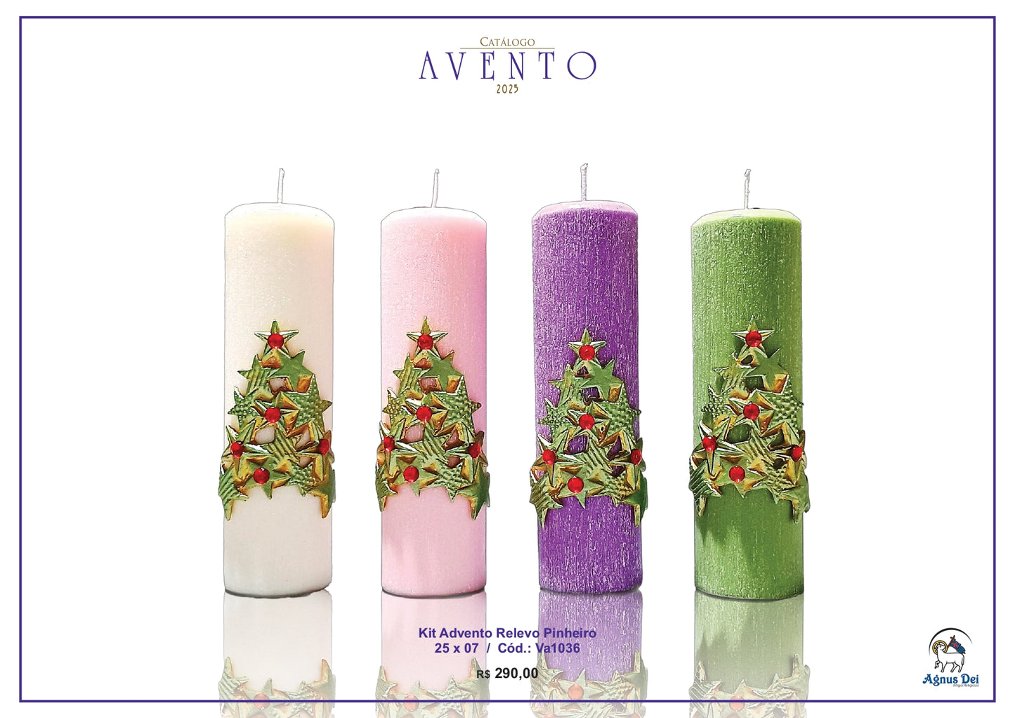 Kit Advento Relevo Pinheiro