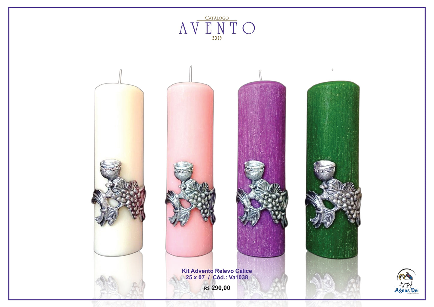 Kit Advento Relevo Cálice