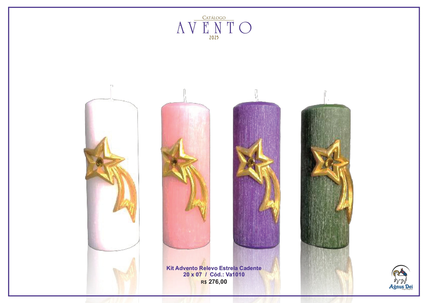 Kit Advento Relevo Estrela Cadente