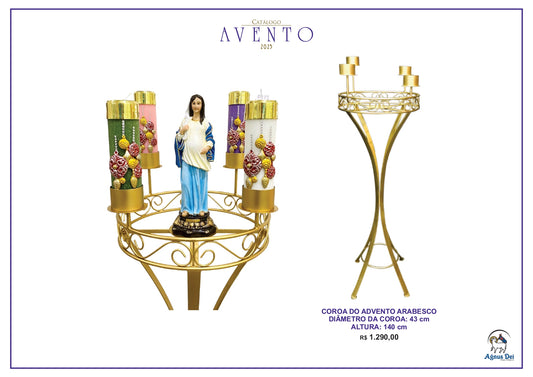 Coroa do Advento AD Arabesco
