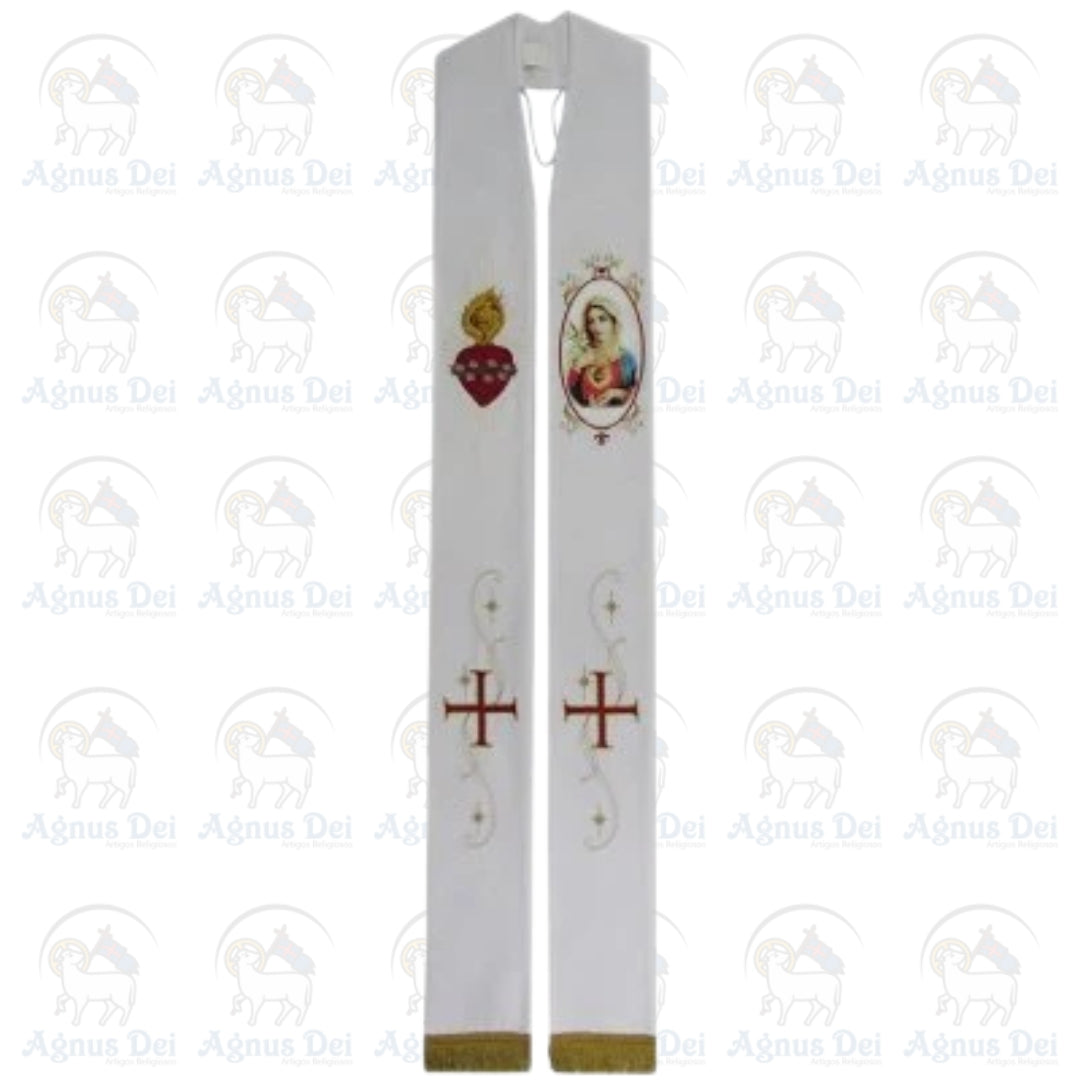 Estola Sacerdotal Imaculado Coração de Maria CN 042 01