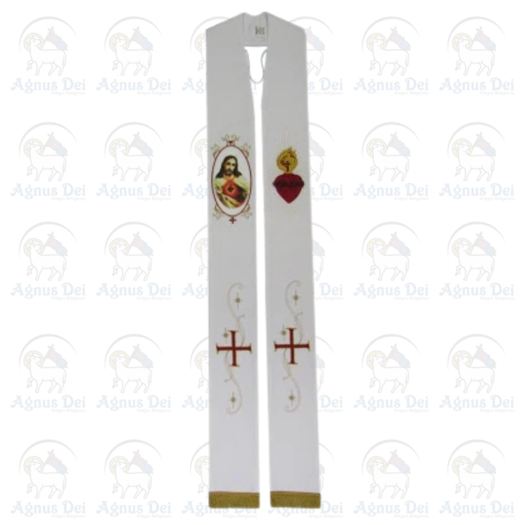 Estola Sacerdotal Sagrado Coração de Jesus CN 042 01