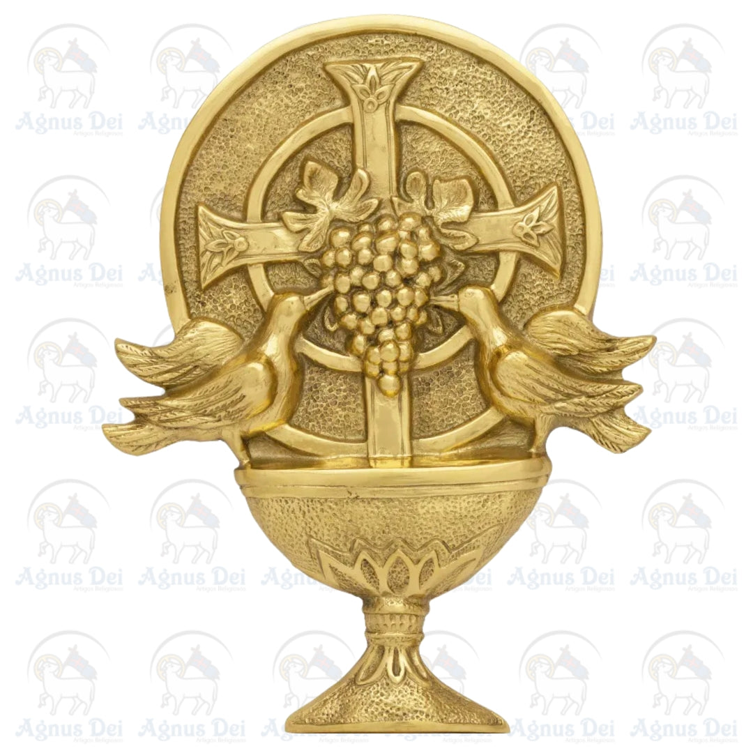 Aplique Cálice com Cruz Pequeno
