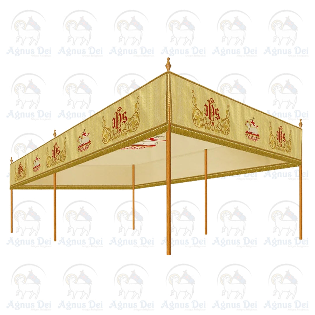 Pálio Cordeiro 6 Hastes com Pedras