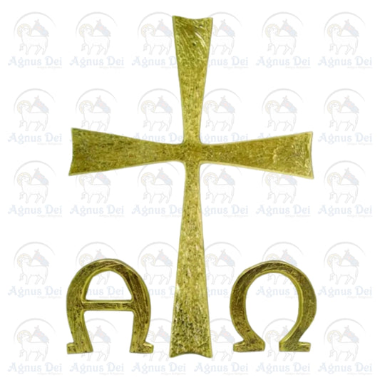 Aplique Alfa e Omega com Cruz MOD 2