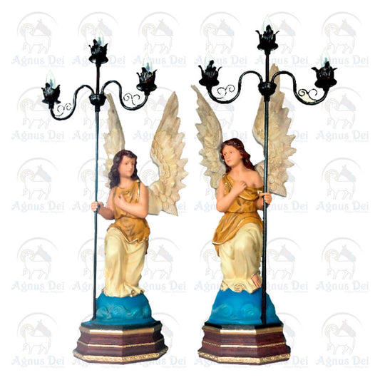 Anjo Candelabro Ajoelhado CV 90 cm
