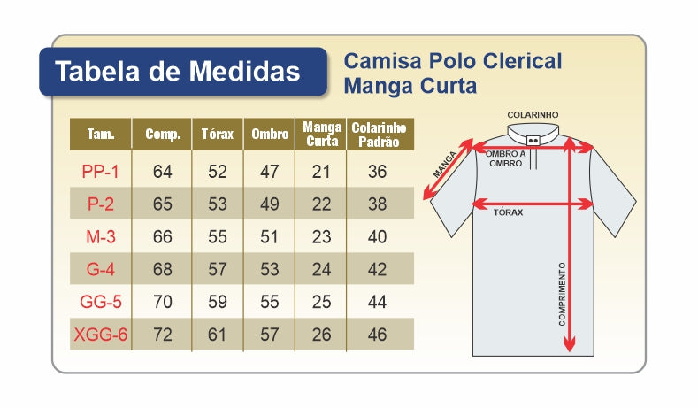 Camisa Clerical Polo CE