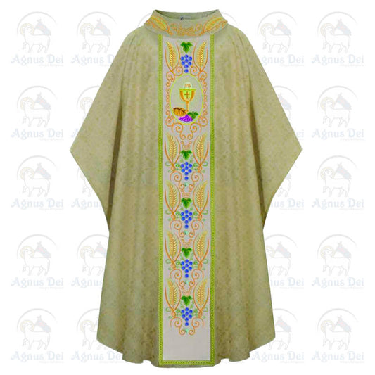 Casula Dourada Cálice e Uva CE 510 635