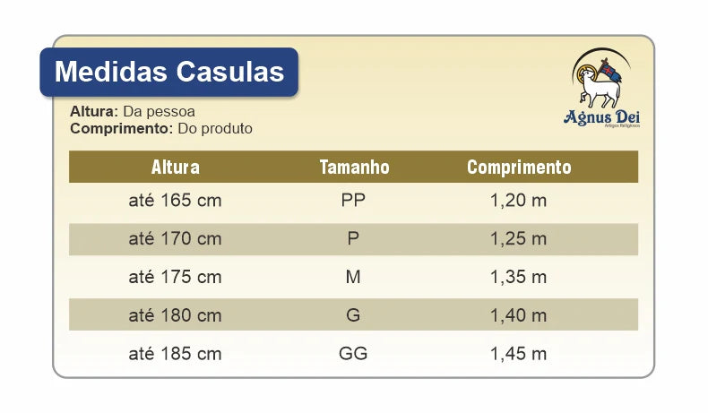 Casula Fita Galão AD Verde