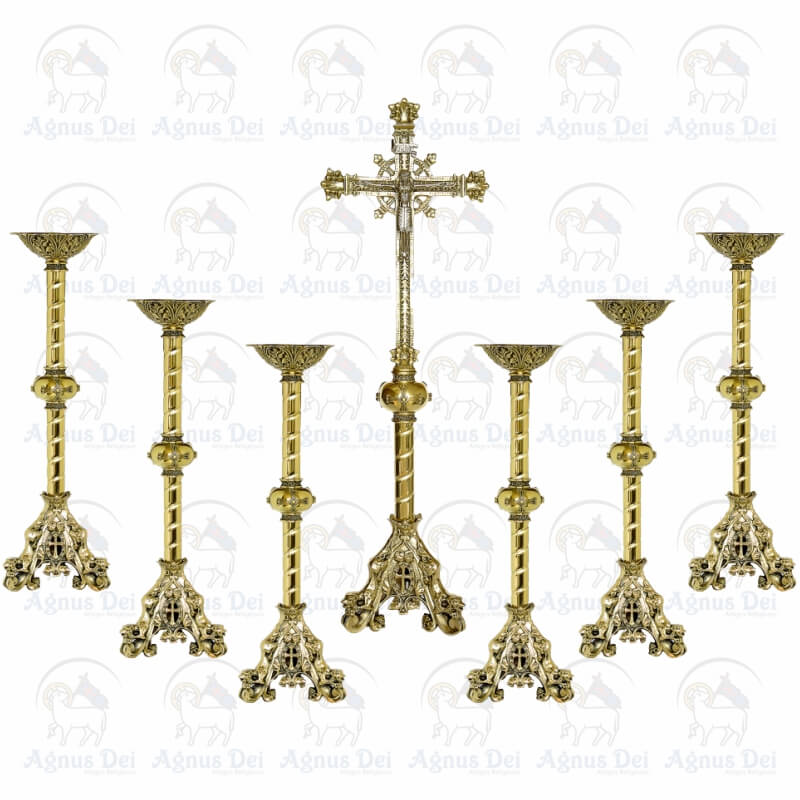 Conjunto de Castiçal com Cruz CA 143