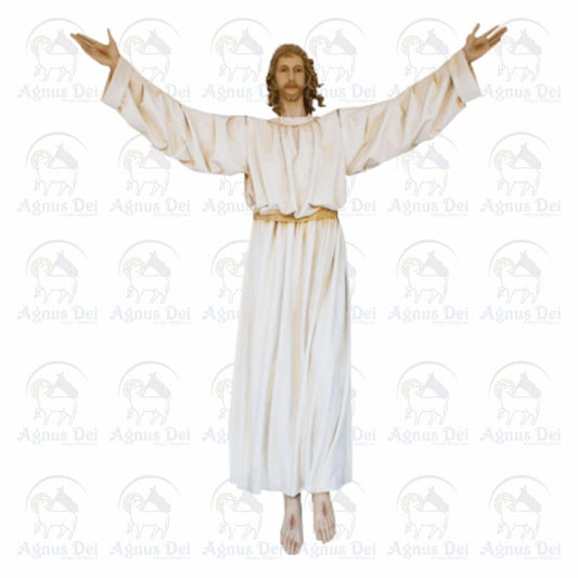 Cristo Ressuscitado com Túnica em Fibra