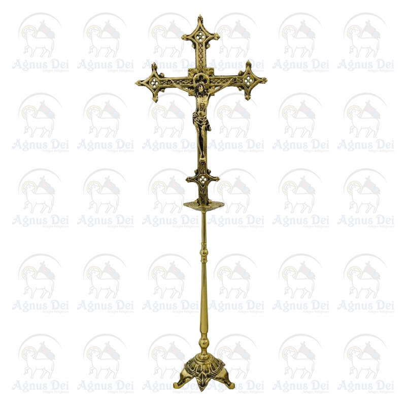 Crucifixo de Mesa 3 Pontas PB