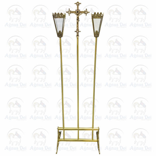 Cruz Processional e  Tocheiros com suporte JL