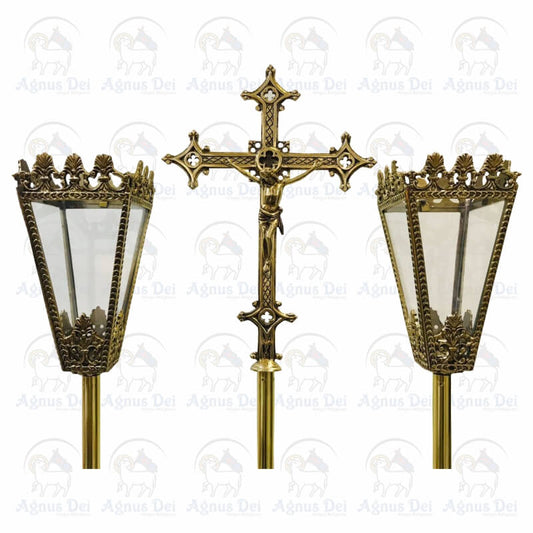 Cruz Processional e Tocheiros com base JL