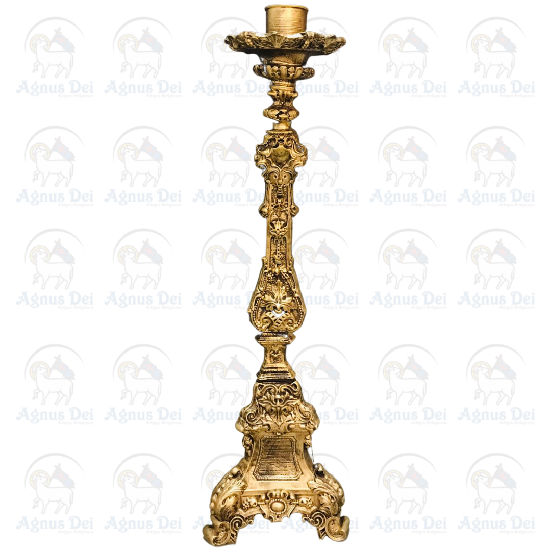 Suporte / Castiçal Porta Círio Resina 105cm