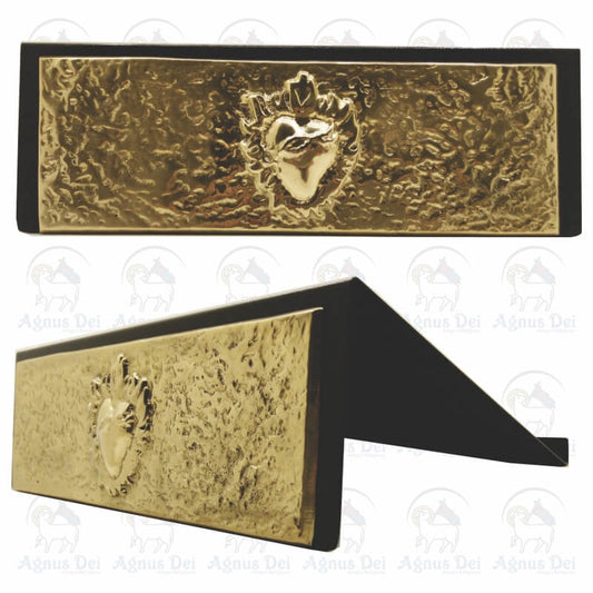Estante de Mesa Bronze Sagrado Coração de Jesus PI