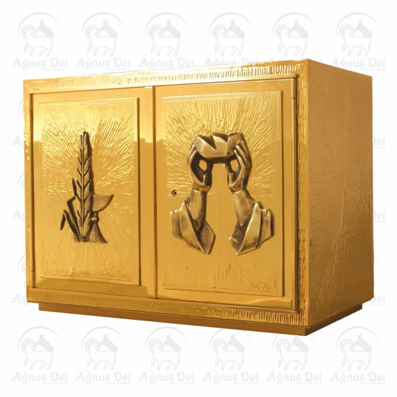 Sacrário de Mesa Trigo e Mãos com Pão CA 5T