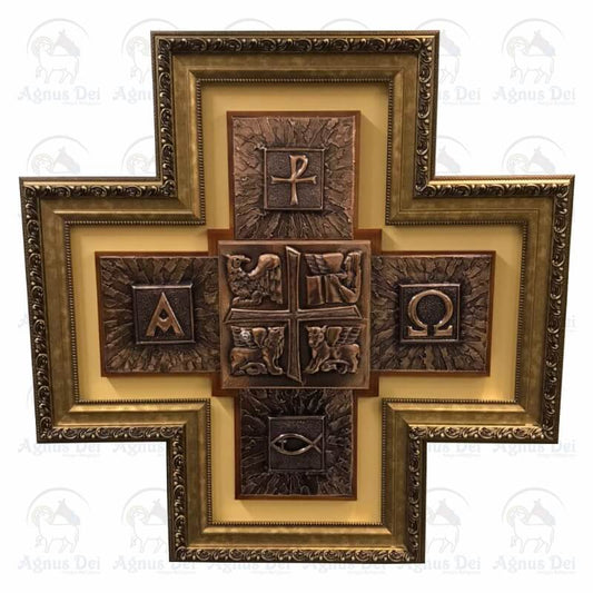 Sacrário de Embutir Madeira Cruz AB