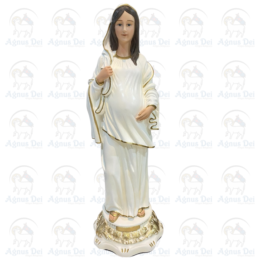 Nossa Senhora Grávida Marfim 40cm