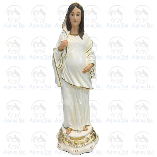 Nossa Senhora Grávida Marfim 40cm