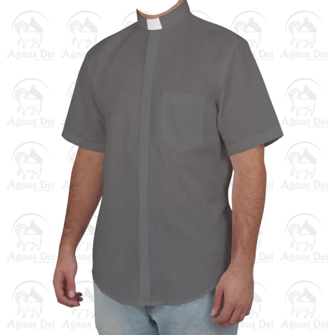 Camisa Clerical Manga Curta CE