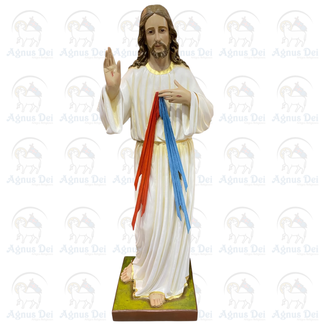 Jesus Misericordioso em Fibra 130 cm
