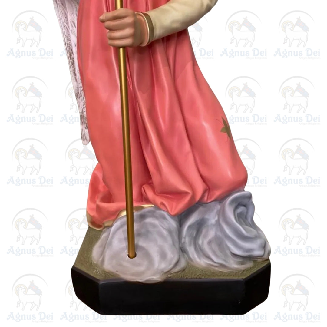 Conjunto Anjo Adorador com Candelabro 78 cm