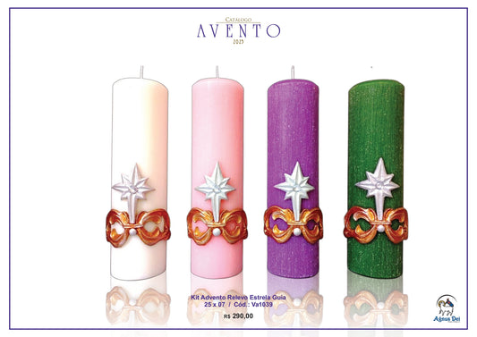 Kit Advento Relevo Estrela Guia