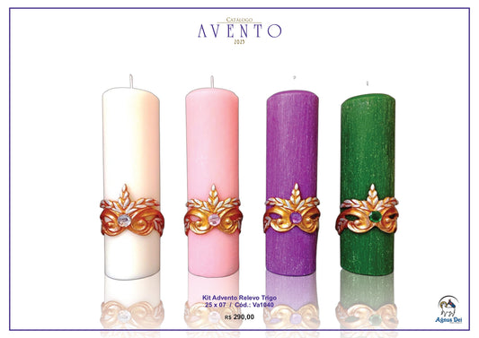 Kit Advento Relevo Trigo