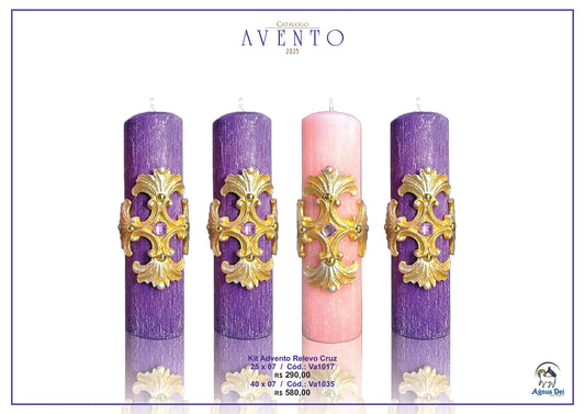 Kit Advento Relevo Cruz
