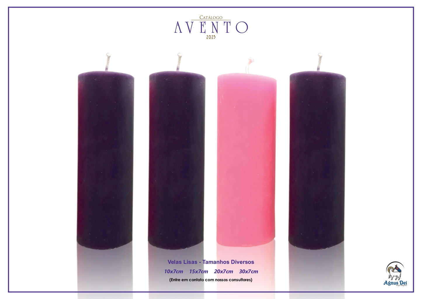 Kit Advento velas lisas