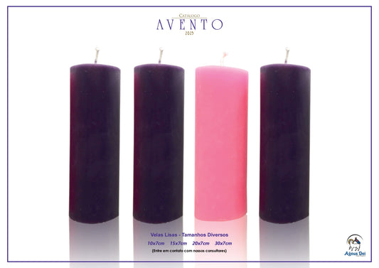 Kit Advento velas lisas
