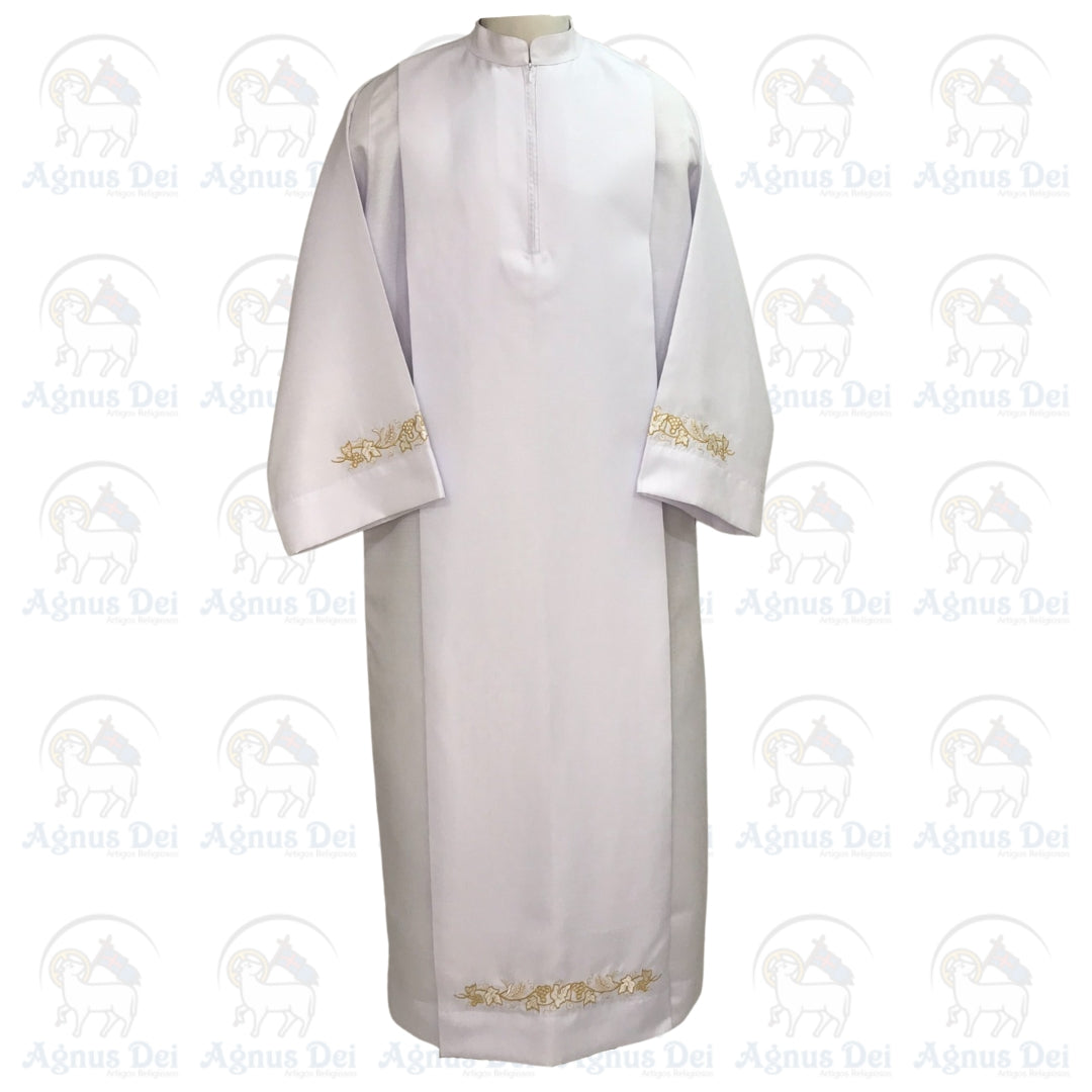 Túnica AD Bordado Trigo e Uva