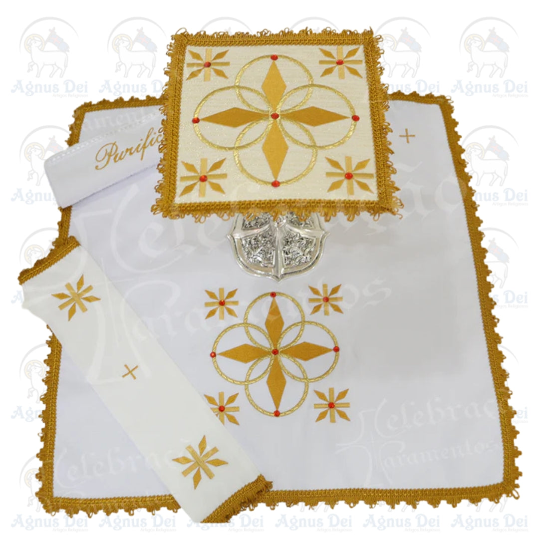 Conjunto de Alfaias com Pedras Swarovski CE 303 3024