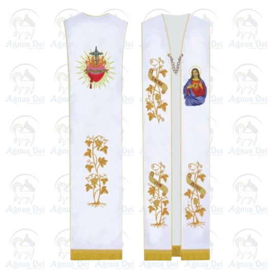 Estola Sacerdotal Sagrado Coração de Jesus 3 Pontas CE 310 608