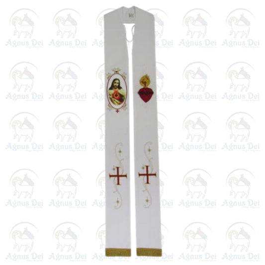 Estola Sacerdotal Sagrado Coração de Jesus CN 042 01
