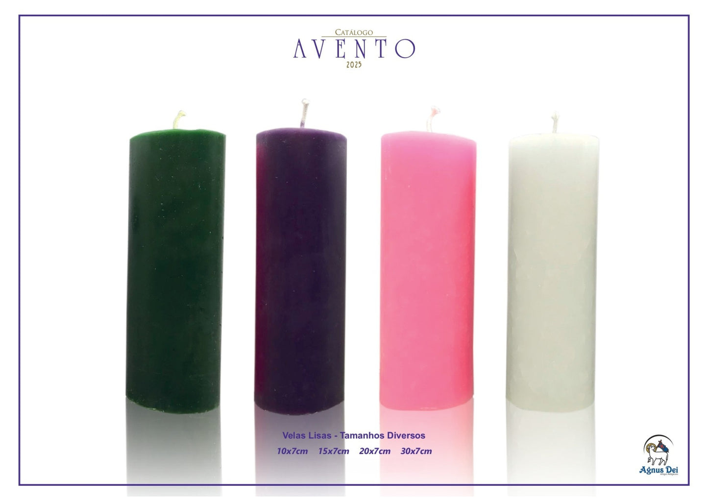 Kit Advento velas lisas