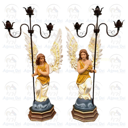 Anjo Candelabro Ajoelhado CV 90 cm