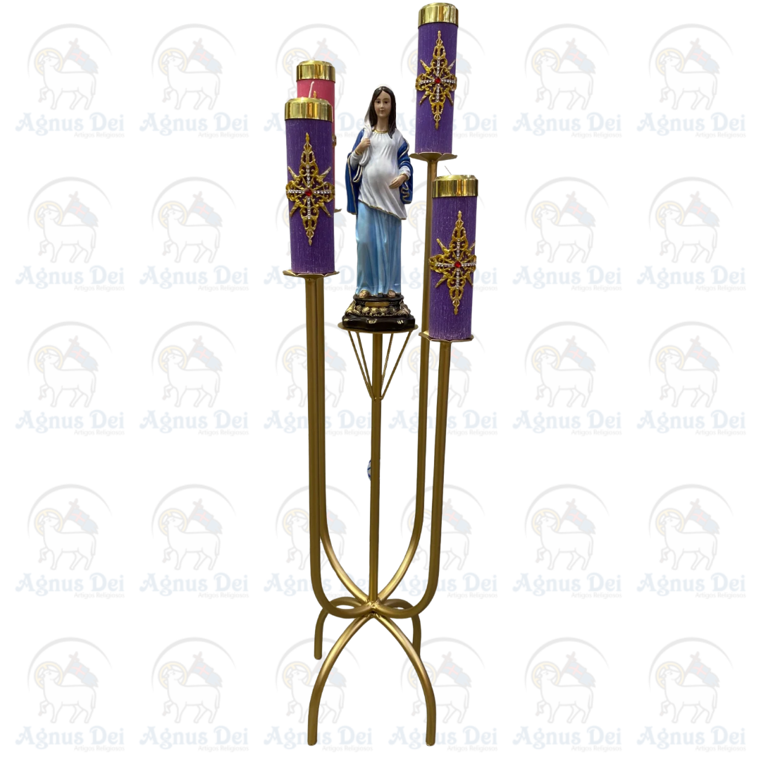 Coroa do Advento AD Trindade com Base
