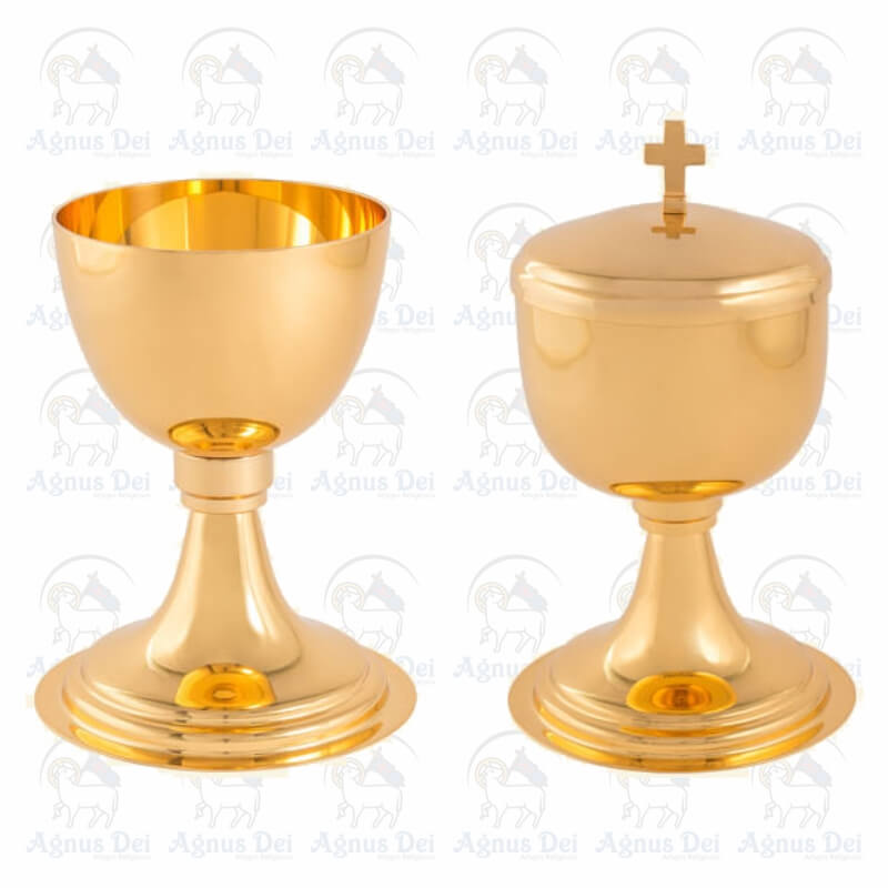 Conjunto DT Cálice 8014 e Cibório 9514 LI