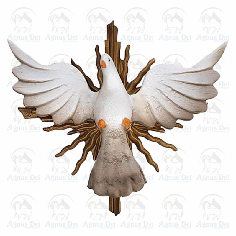 Divino Espírito Santo com Lâmpada Pequeno CV 31×32 cm