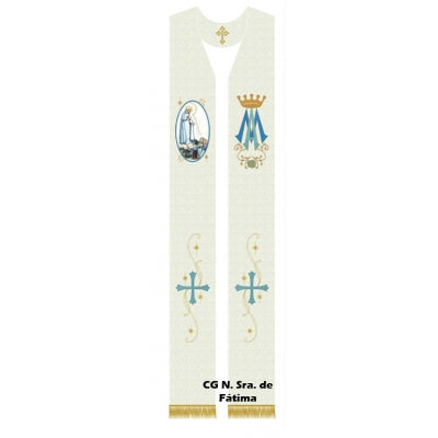 Estola Sacerdotal Nossa Senhora de Fátima CN 042 01