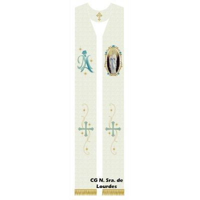 Estola Sacerdotal Nossa Senhora de Lourdes CN 042 01