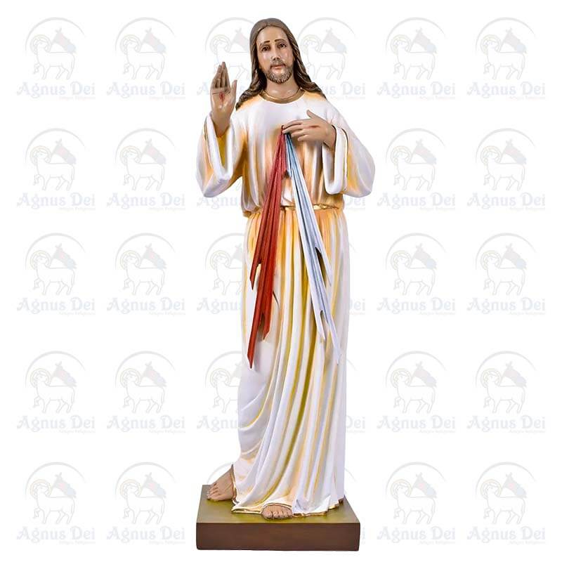 Jesus Misericordioso em Fibra 130 cm