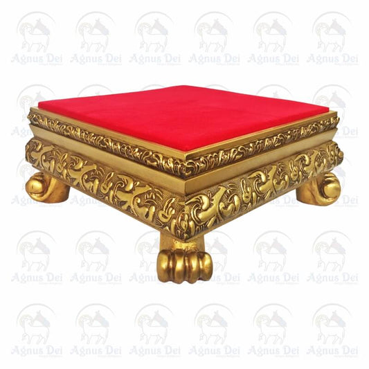 Suporte / Trono Ouro em Madeira